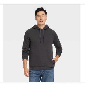 Men's Textured Fleece Hooded Sweatshirt